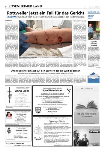 Seite RO20, Ressort Oberbayerisches Volksblatt