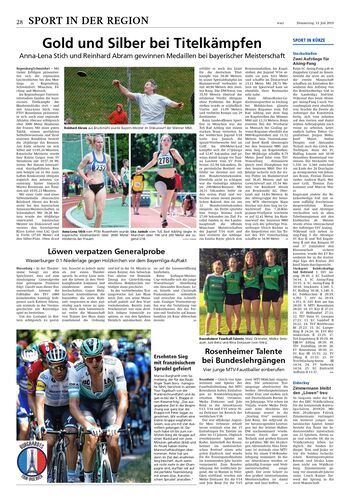 Seite RO28, Ressort Oberbayerisches Volksblatt