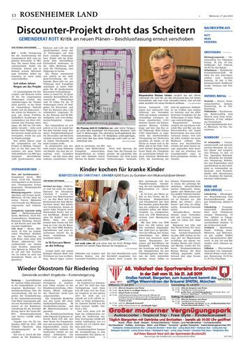 Seite RO13, Ressort Oberbayerisches Volksblatt