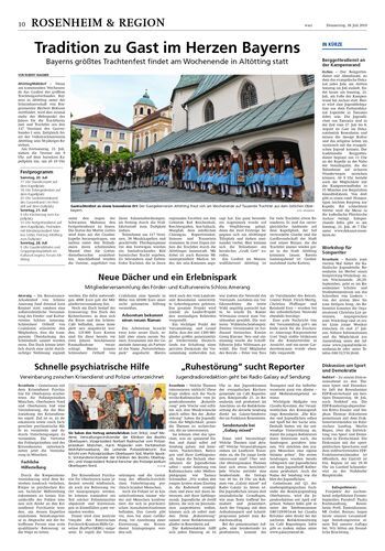 Seite RO10, Ressort Oberbayerisches Volksblatt