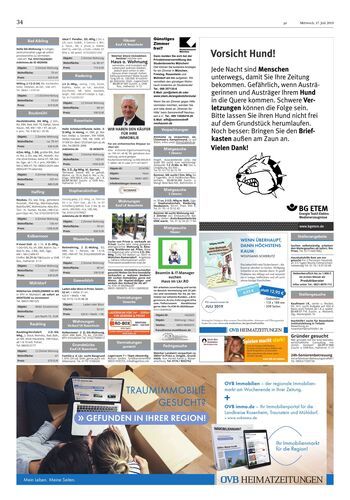 Seite RO34, Ressort Oberbayerisches Volksblatt