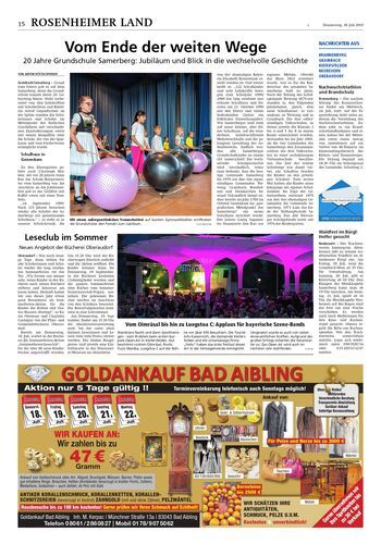 Seite RO15, Ressort Oberbayerisches Volksblatt