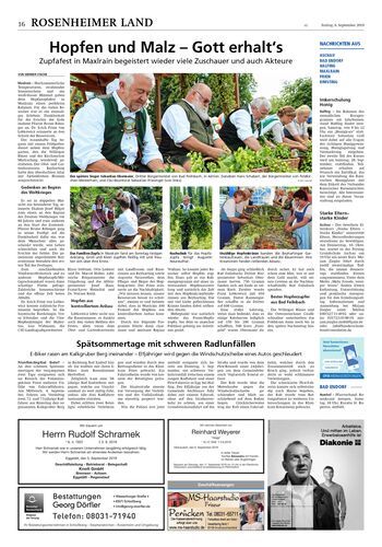 Seite RO16, Ressort Oberbayerisches Volksblatt