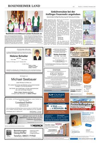 Seite RO22, Ressort Oberbayerisches Volksblatt