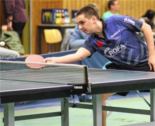 Manuel Buchner spielte zwar sehr solide, sein Einzelpunkt war aber zu wenig.Foto Erlich