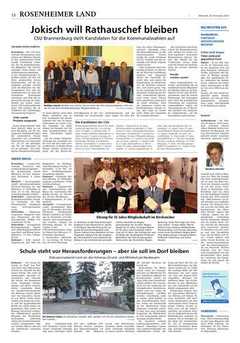 Seite RO15, Ressort Oberbayerisches Volksblatt