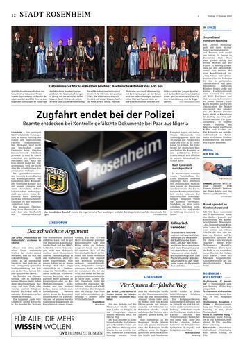 Seite RO12, Ressort Oberbayerisches Volksblatt