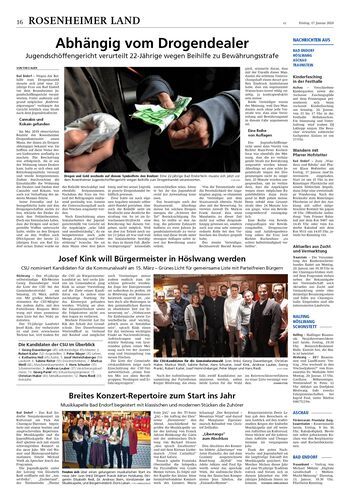 Seite RO16, Ressort Oberbayerisches Volksblatt