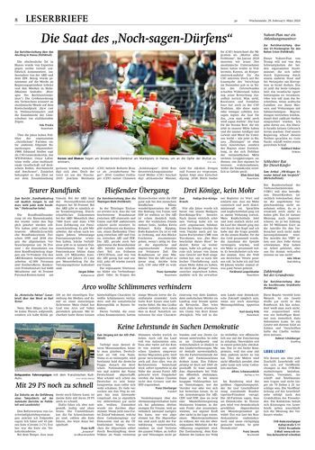 Seite RO8, Ressort Oberbayerisches Volksblatt