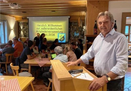 Der Vorsitzende des SV Söchtenau-Krottenmühl, Josef Fürst, bleibt bis zur nächsten Hauptversammlung im Amt.Foto Böck